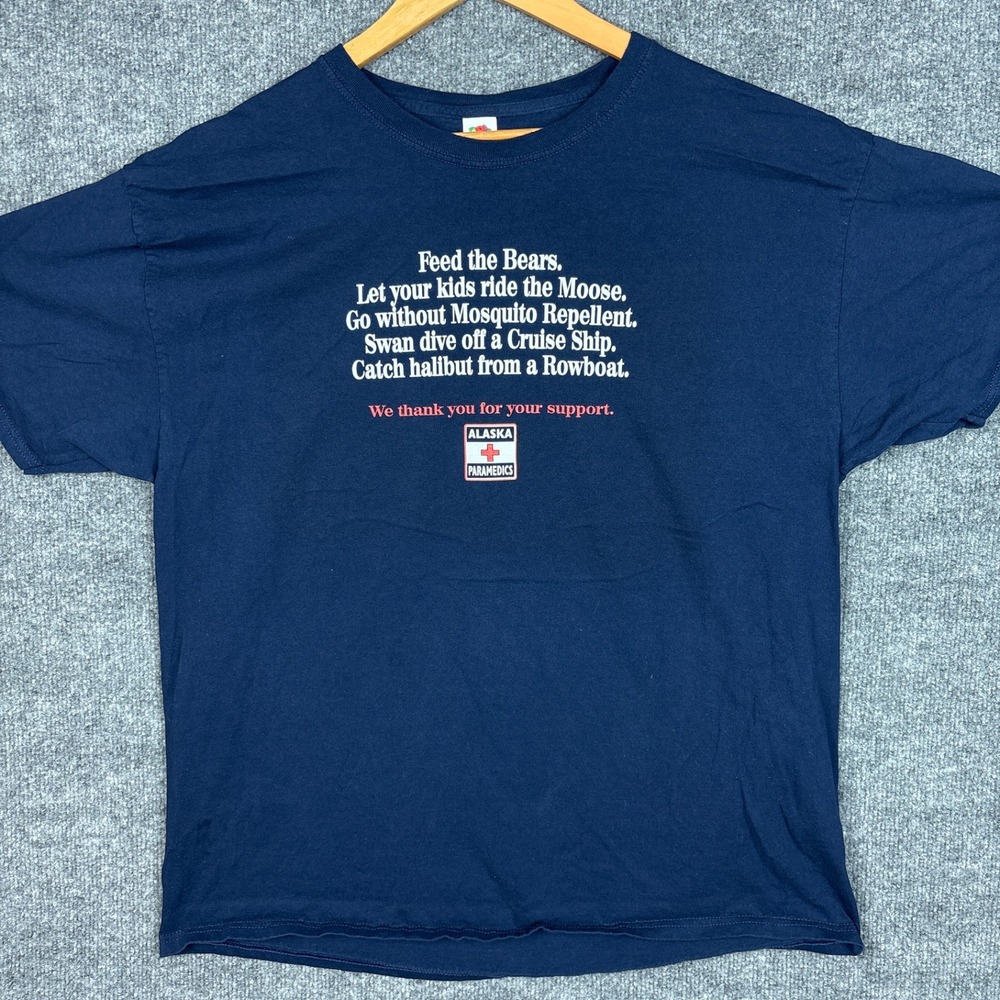 Feed The Bears Alaska Paramedics Search & Rescue Funny Novelty Shirt XL SAR - Picture 2 of 7